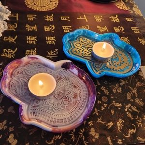 Hamza hands altar tiles or trinket tray